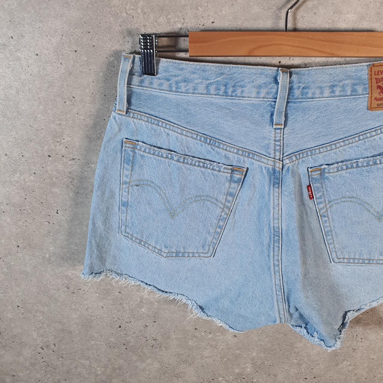 Vintage Levi’s 501 Baggy Shorts Jorts Cargo Womens W30 Blue Relaxed Denim