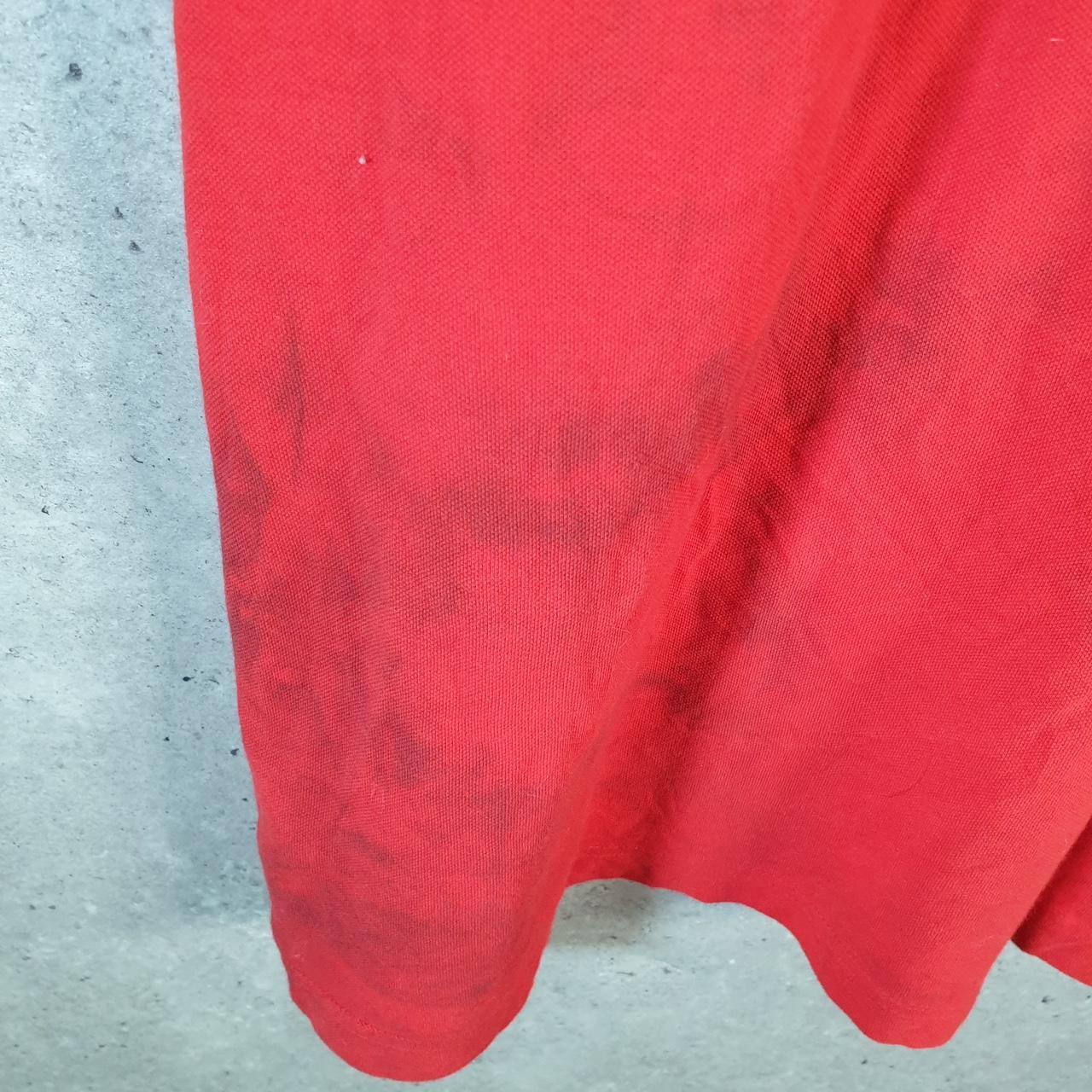 Vintage Tommy Hilfiger Polo Shirt Men’s Medium Red Custom Fit Embroidered Logo