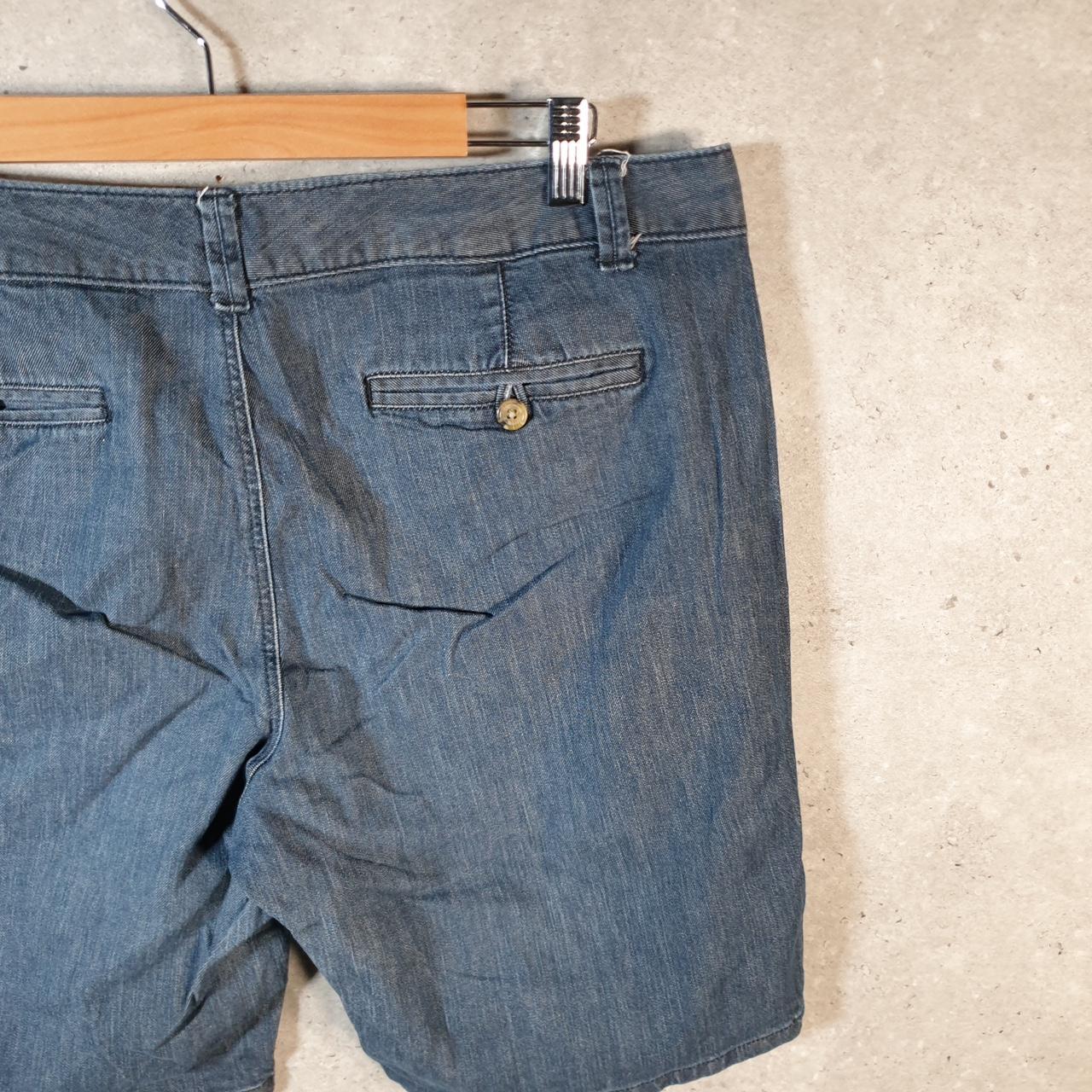 Vintage Dockers Chino Shorts Jorts Cargo Womens W36 Blue Baggy Cotton