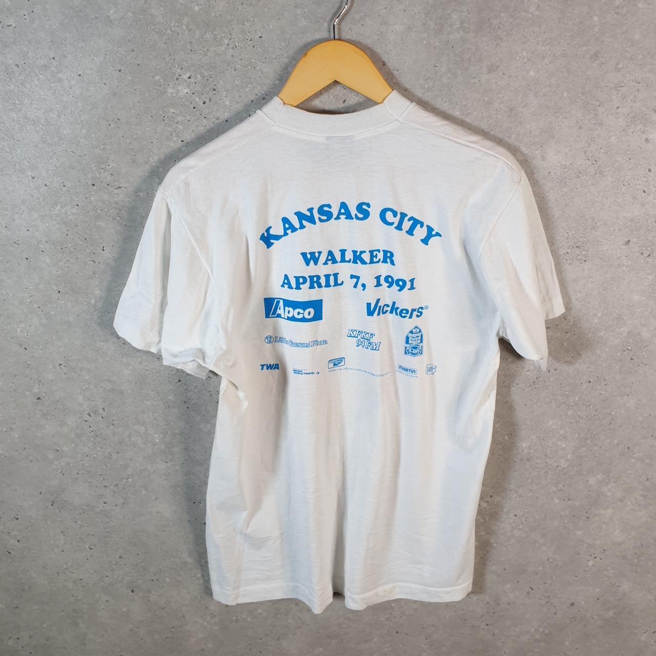 Vintage Screen Stars Kansas City Multiple Sclerosis 1989 Walk Single Stitch T Shirt Men’s Large White