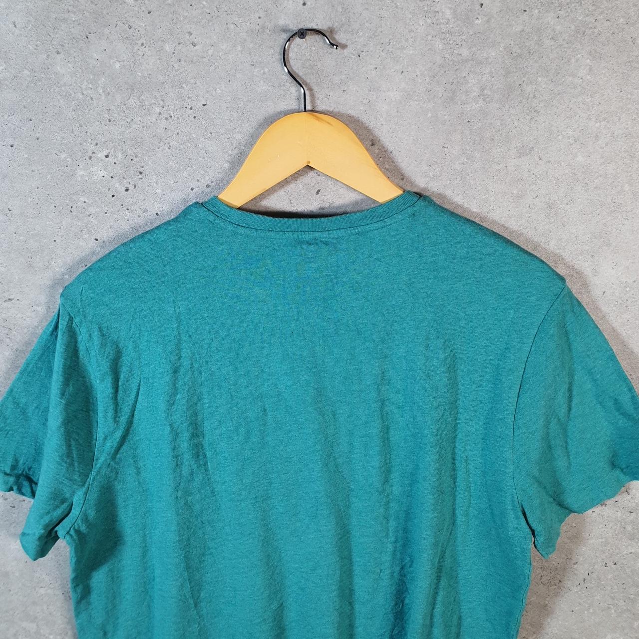 Vintage Ralph Lauren Polo T Shirt Men’s Large Blue Embroidered Pony Custom Slim Fit C9124