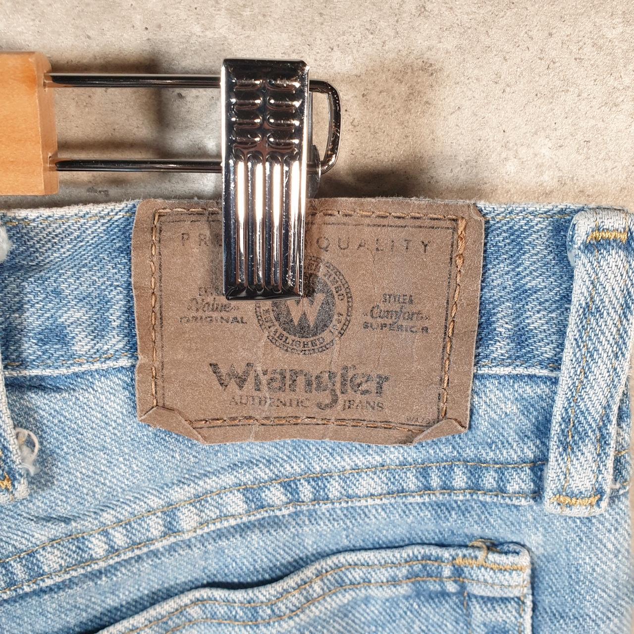 Vintage Wrangler Denim Shorts Jorts Cargo Men’s W34 Blue Baggy Cotton