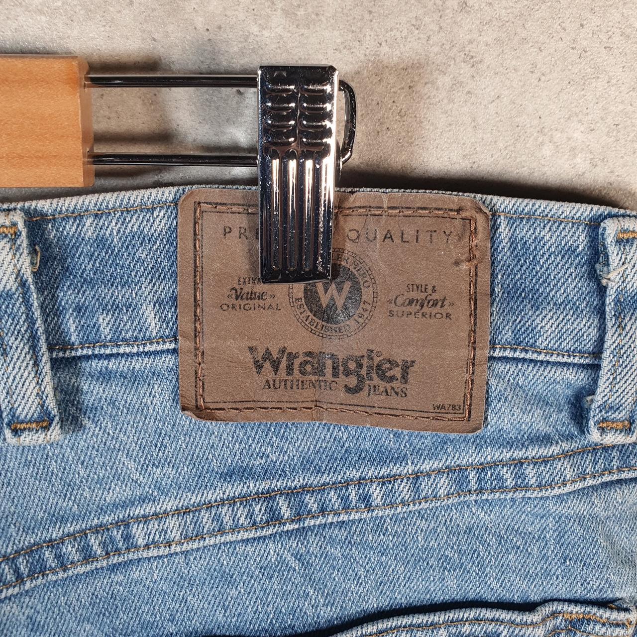 Vintage Wrangler Denim Shorts Jorts Cargo Men’s W40 Relaxed Blue Baggy Cotton