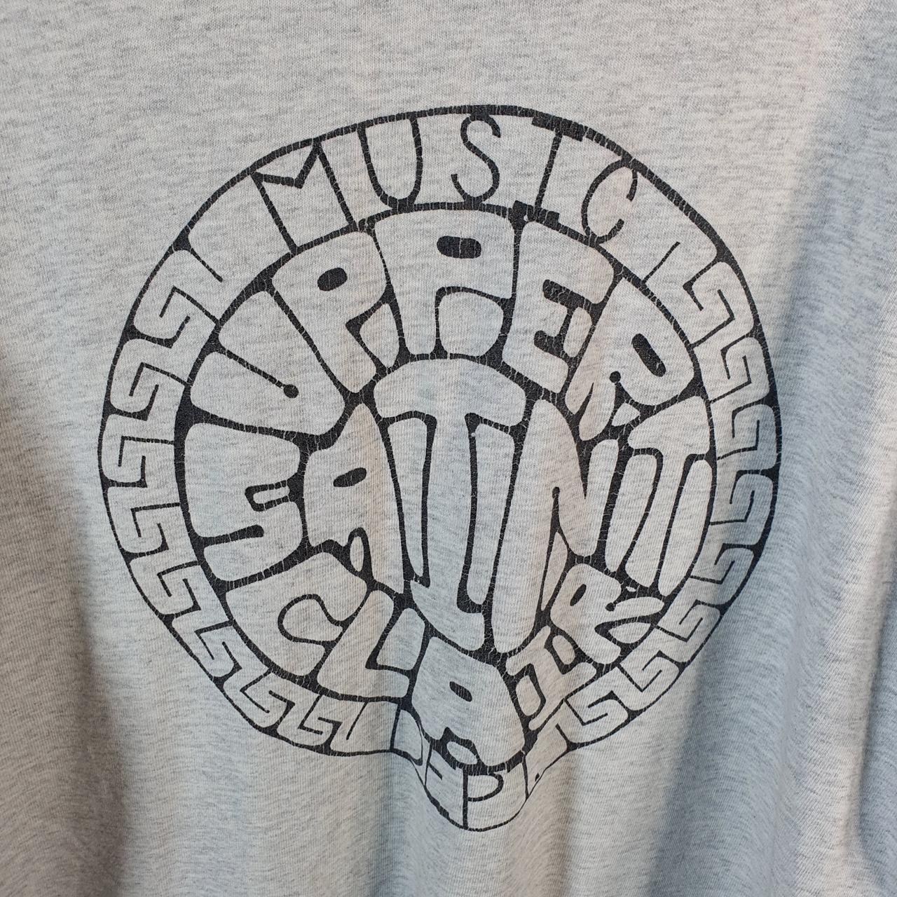 Vintage Cotton Deluxe Paws Music Graphic 90s USA Single Stitch T Shirt Men’s XL Grey