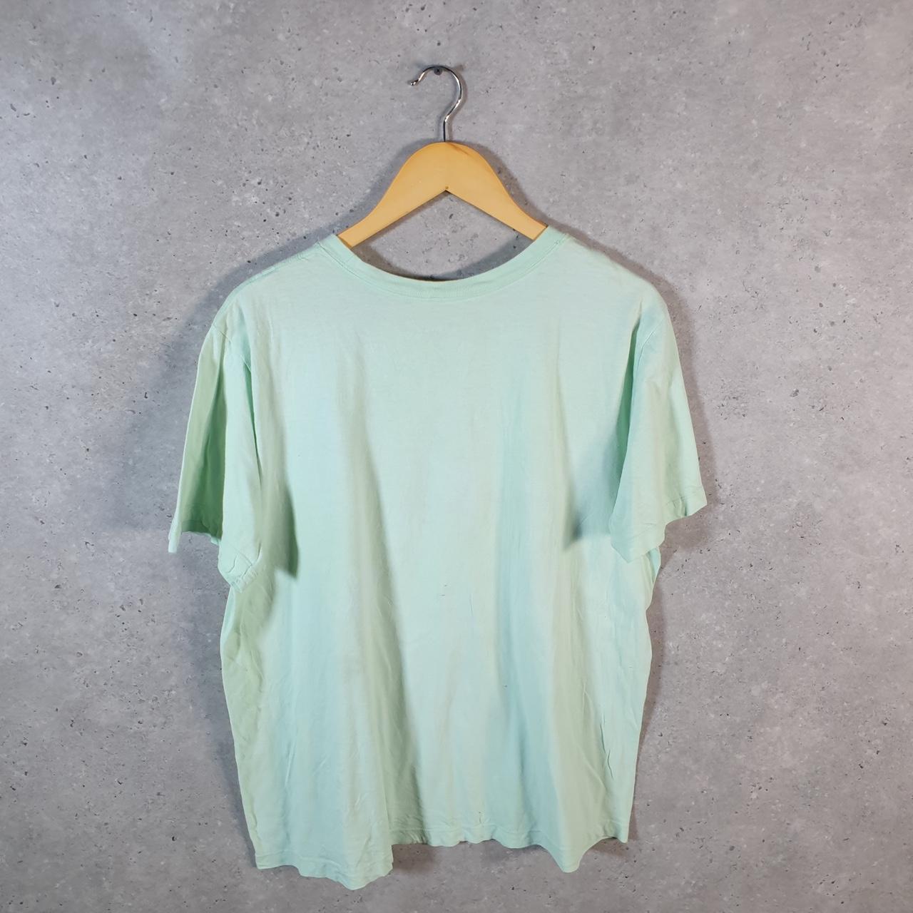 Vintage Nike Worldwide Spellout T Shirt Men’s Large Blue Logo Swoosh Athletic