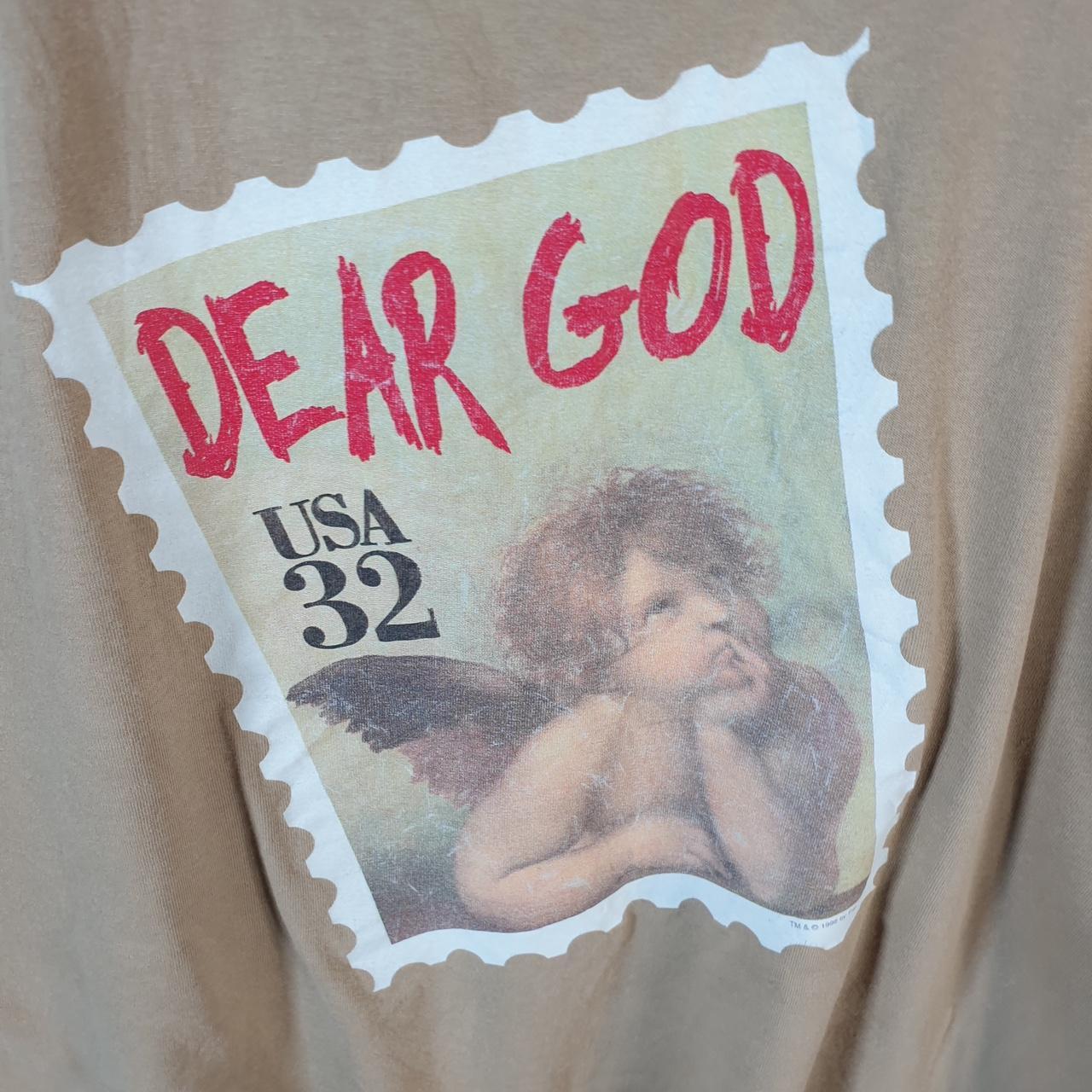 Vintage Murina Dear God Extraordinary 90s USA Single Stitch T Shirt Men’s XL Brown