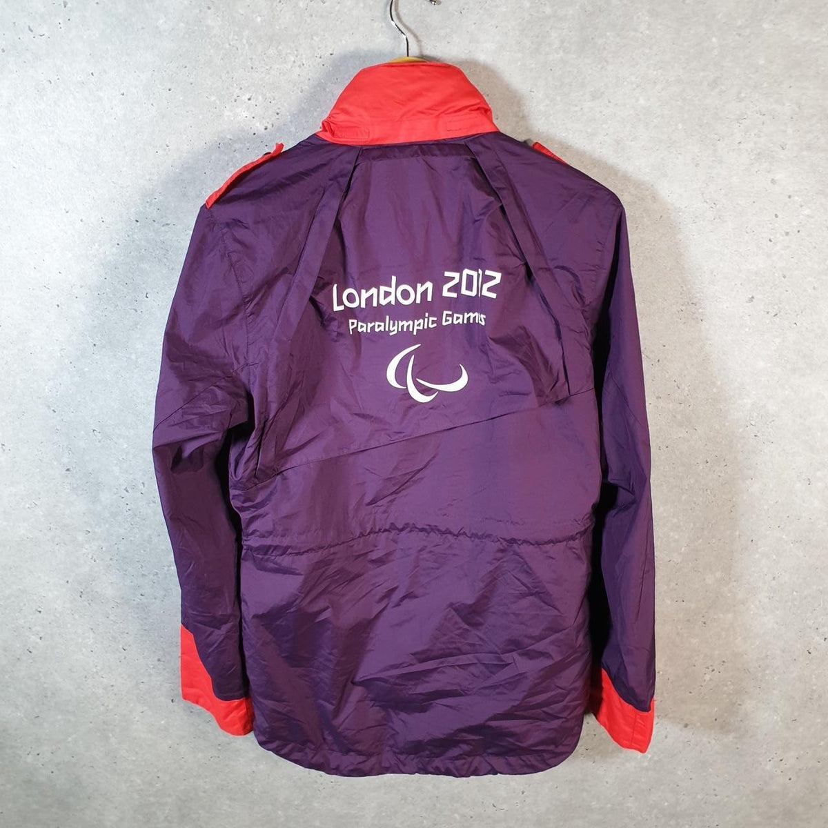 Vintage Adidas 2012 London Paralympic Games Windbreaker Mens XS Purple Full Zip