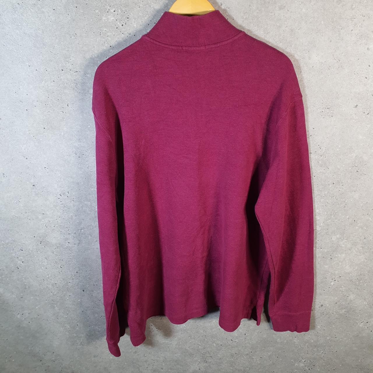 Vintage Ralph Lauren Polo 1/4 Zip Sweatshirt Men’s XL Pink Cotton Pullover Pony