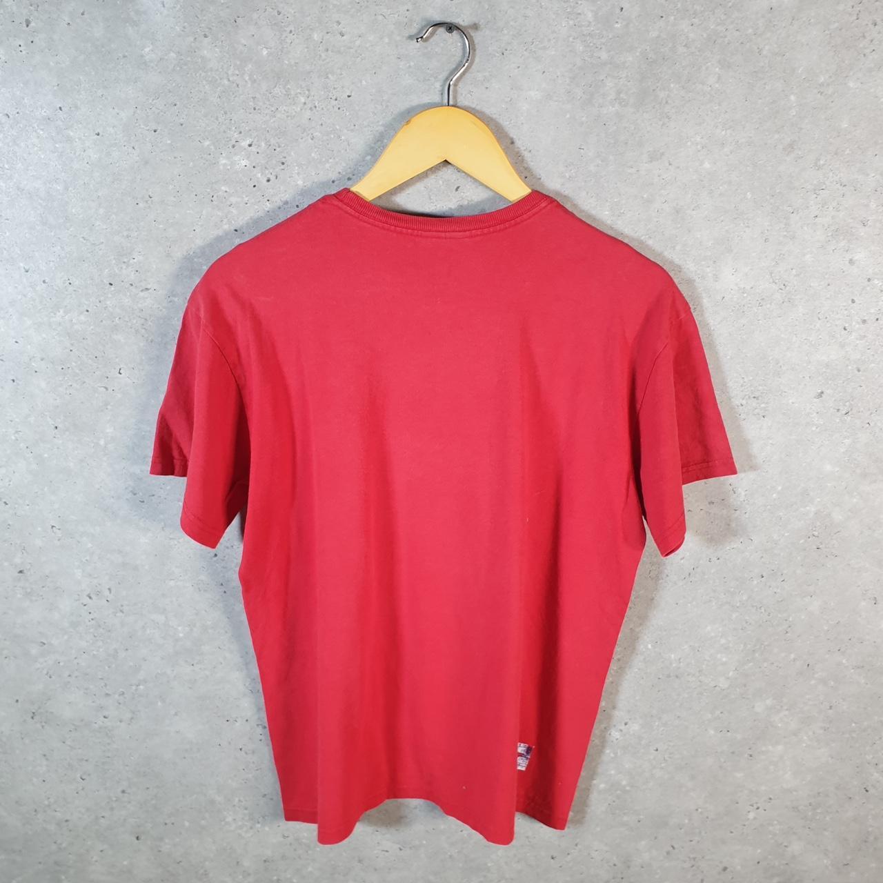 Vintage Nike 90s Made in USA T Shirt Men’s Large Red Swoosh Logo Athletic