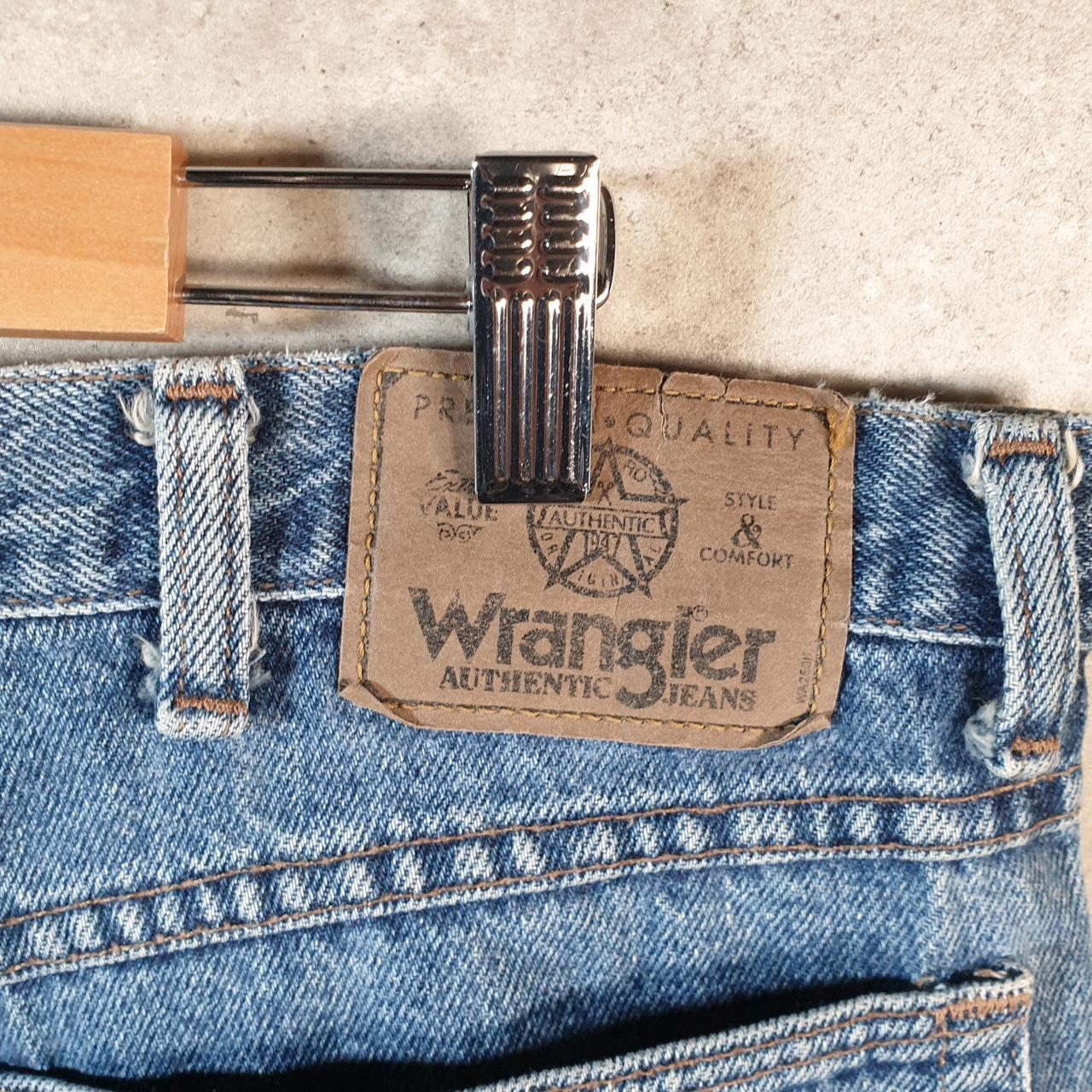 Vintage Wrangler Denim Shorts Jorts Cargo Men’s W40 Blue Baggy Cotton