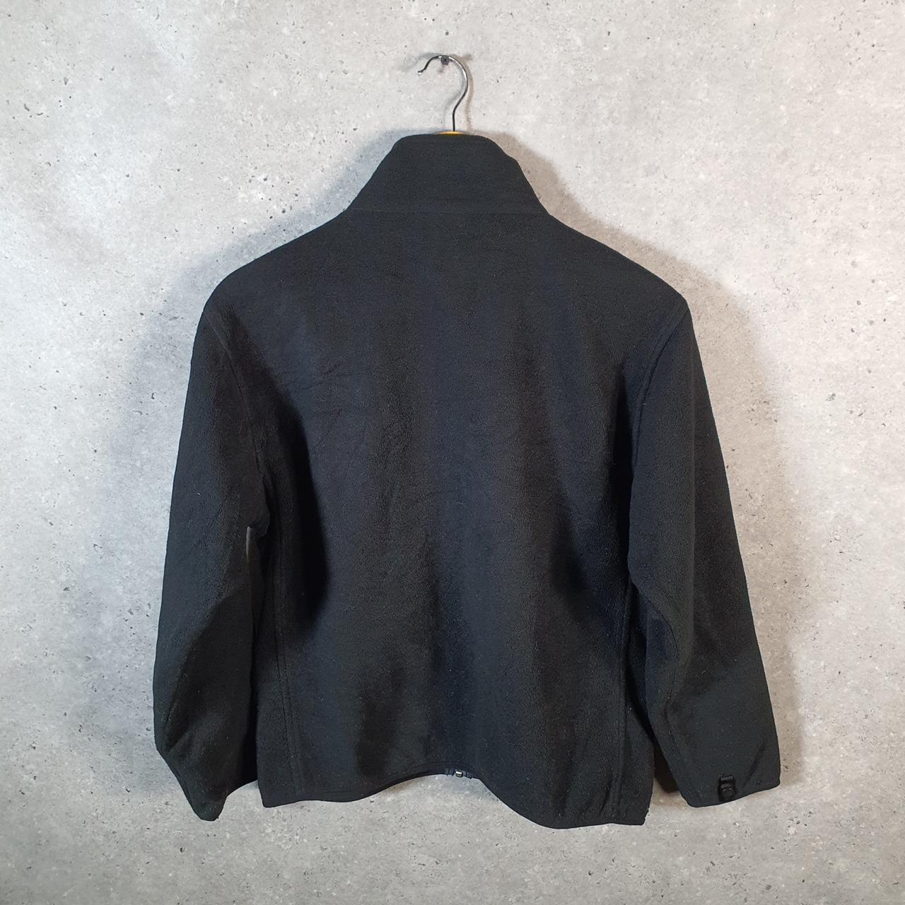Vintage The North Face TNF Teddy Fleece Sweatshirt  Girls Large Black Full Zip Logo