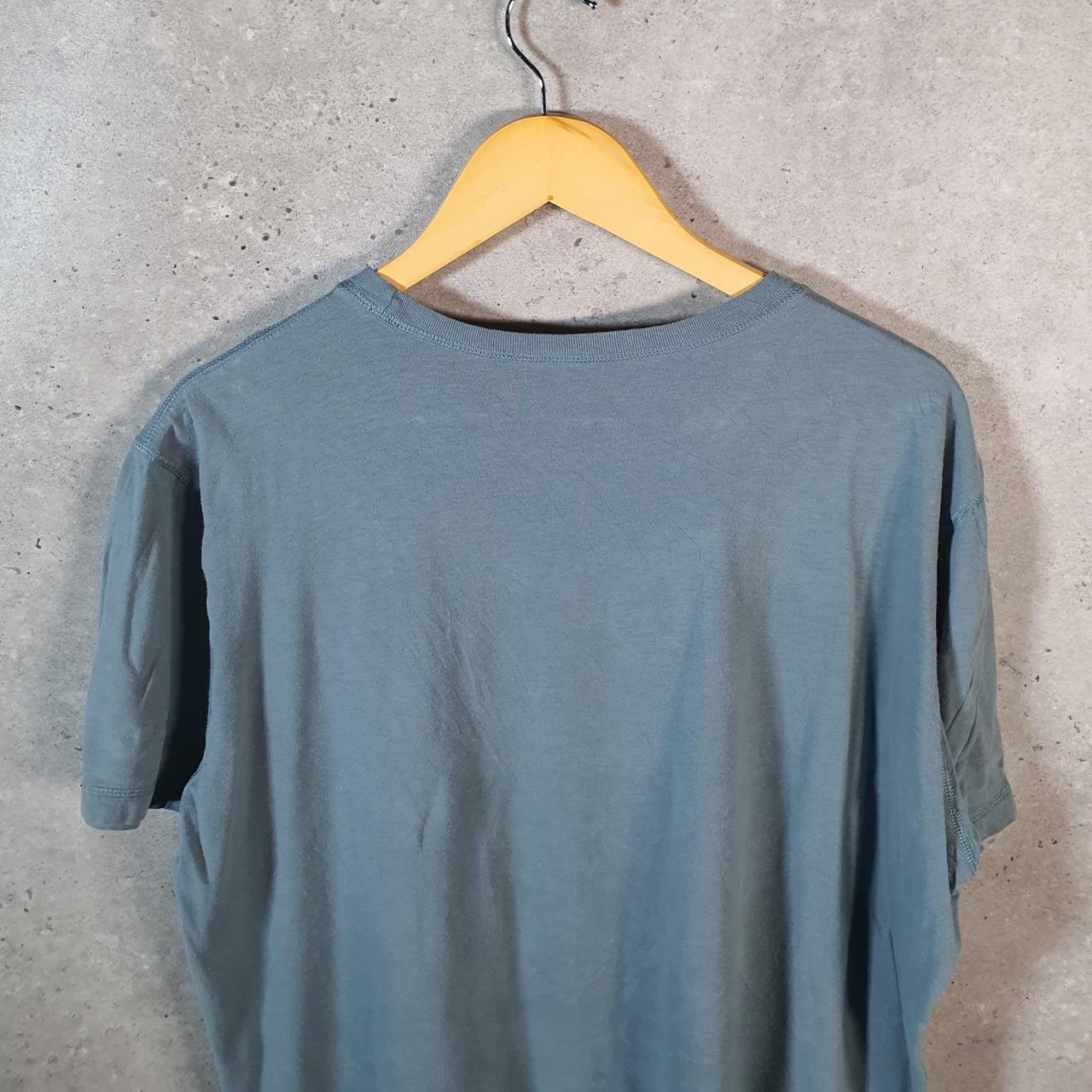 Vintage The North Face TNF Spellout T Shirt Shirt Men’s Large Blue Logo Athletic C9590