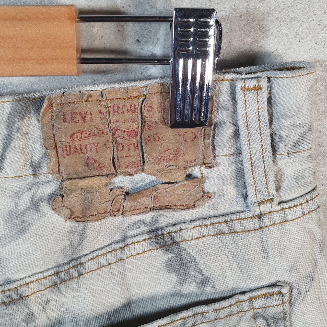 Vintage Levi’s Dyed Cut Off Shorts Jorts Cargo Womens W34 Grey Relaxed Denim