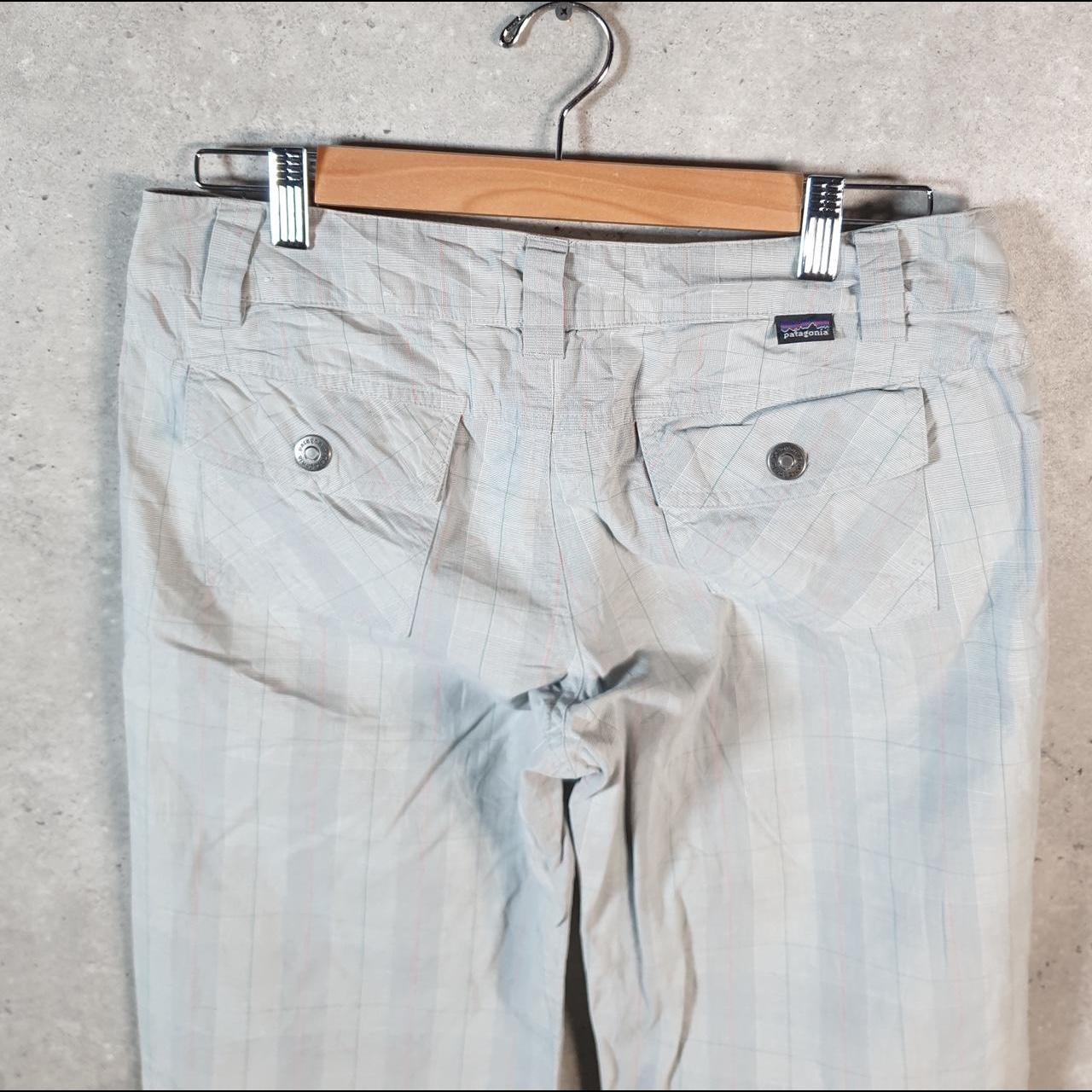 Vintage Patagonia Baggies Shorts Jorts Cargo Womens W32 Blue Checkered Fishing Hiking A4784