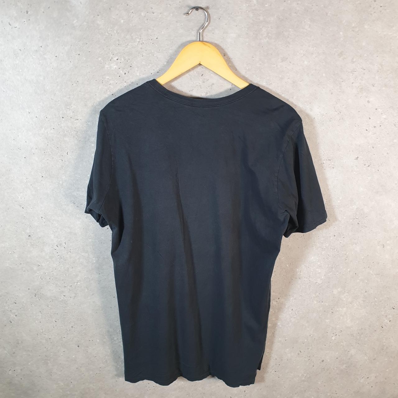 Vintage Nike Air Spellout T Shirt Men’s Medium Black Logo Swoosh Athletic