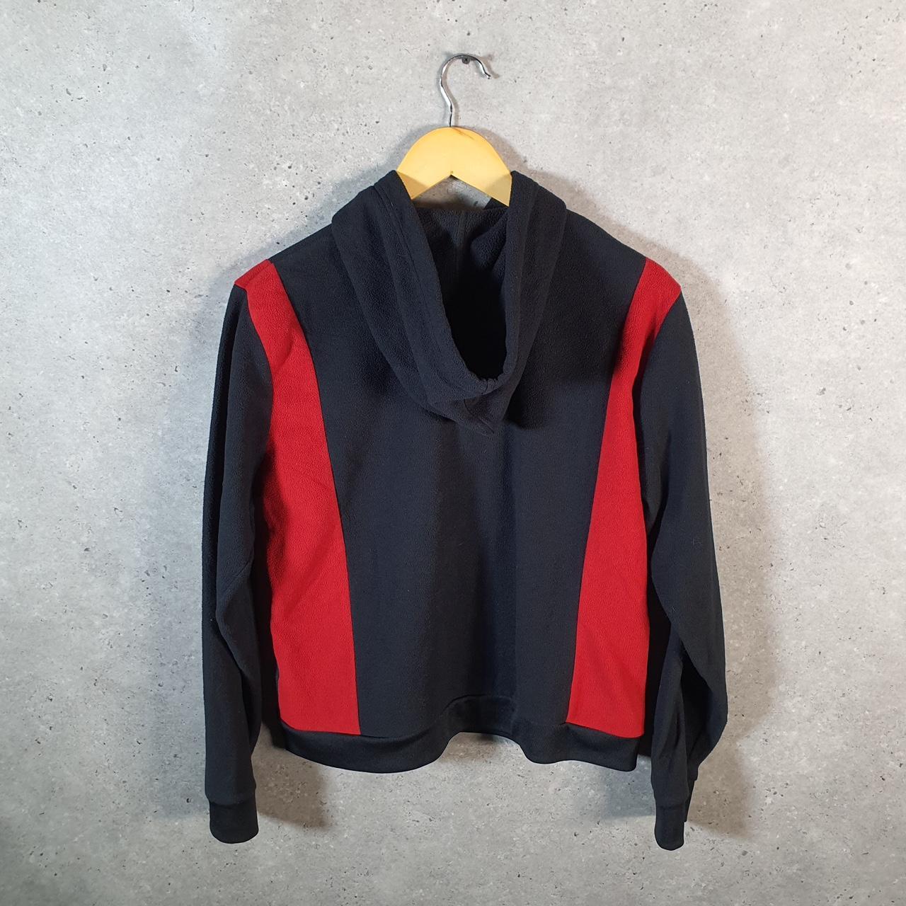 Vintage Nike Embroidered 90s Hoodie Womens XL Black Swoosh Y2K Full Zip