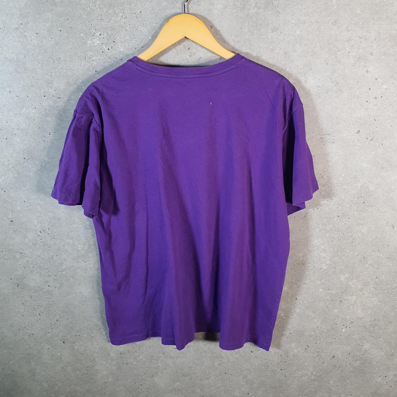 Vintage Ralph Lauren Polo Sport T Shirt Men’s Large Purple Custom Fit Embroidered Pony C8662