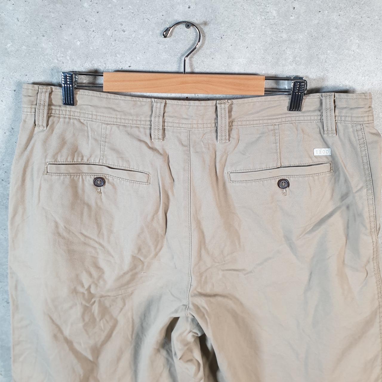 Vintage Izod Golf Chino Shorts Jorts Cargo Men’s W38 Brown Baggy Cotton