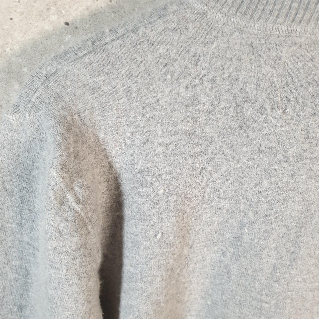Vintage The North Face TNF Knit Sweater Womens Medium Grey Y2K Pullover Quarter Zip