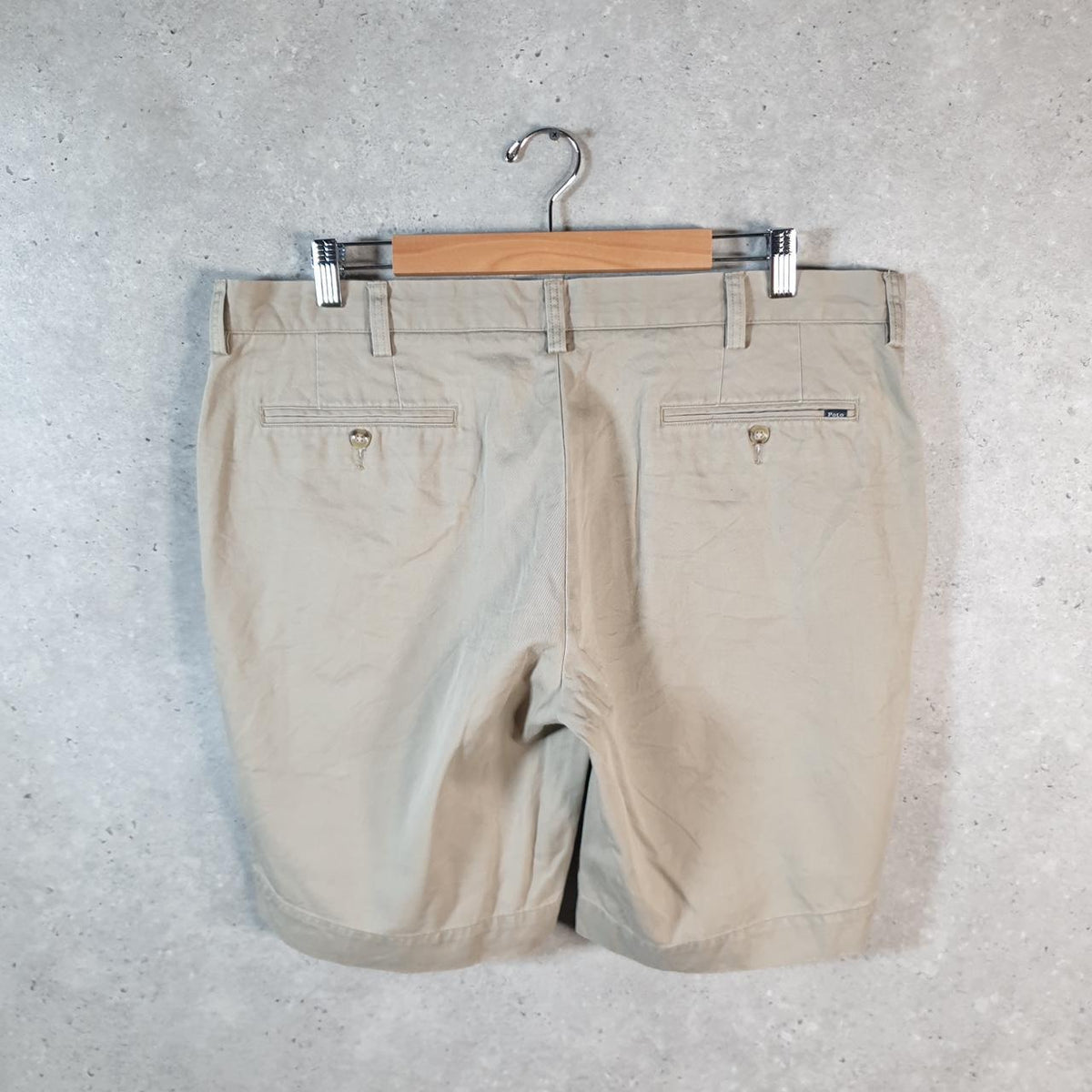 Vintage Ralph Lauren Polo Shorts Jorts Chino Cargo Men’s W38 Brown Baggy Cotton