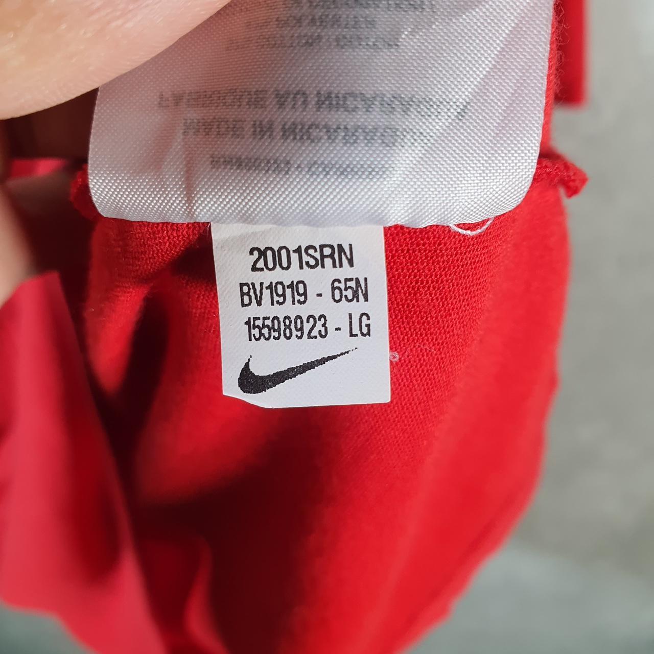 Vintage Nike Dri Fit T Shirt Men’s Large Red Logo Swoosh Loose Fit Athletic