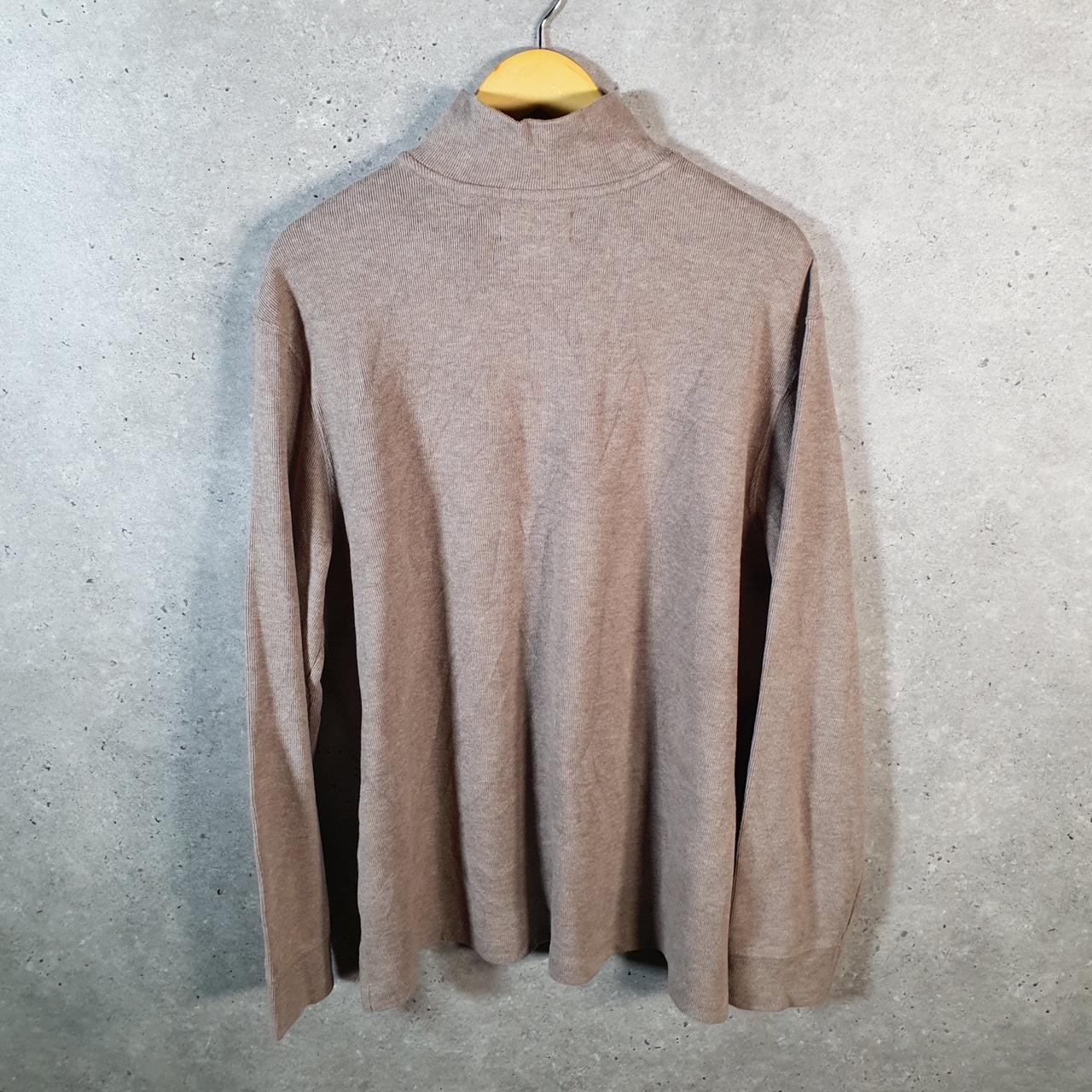 Vintage Ralph Lauren Polo 1/4 Zip Sweatshirt Men’s XL Beige Pullover Pony C8831