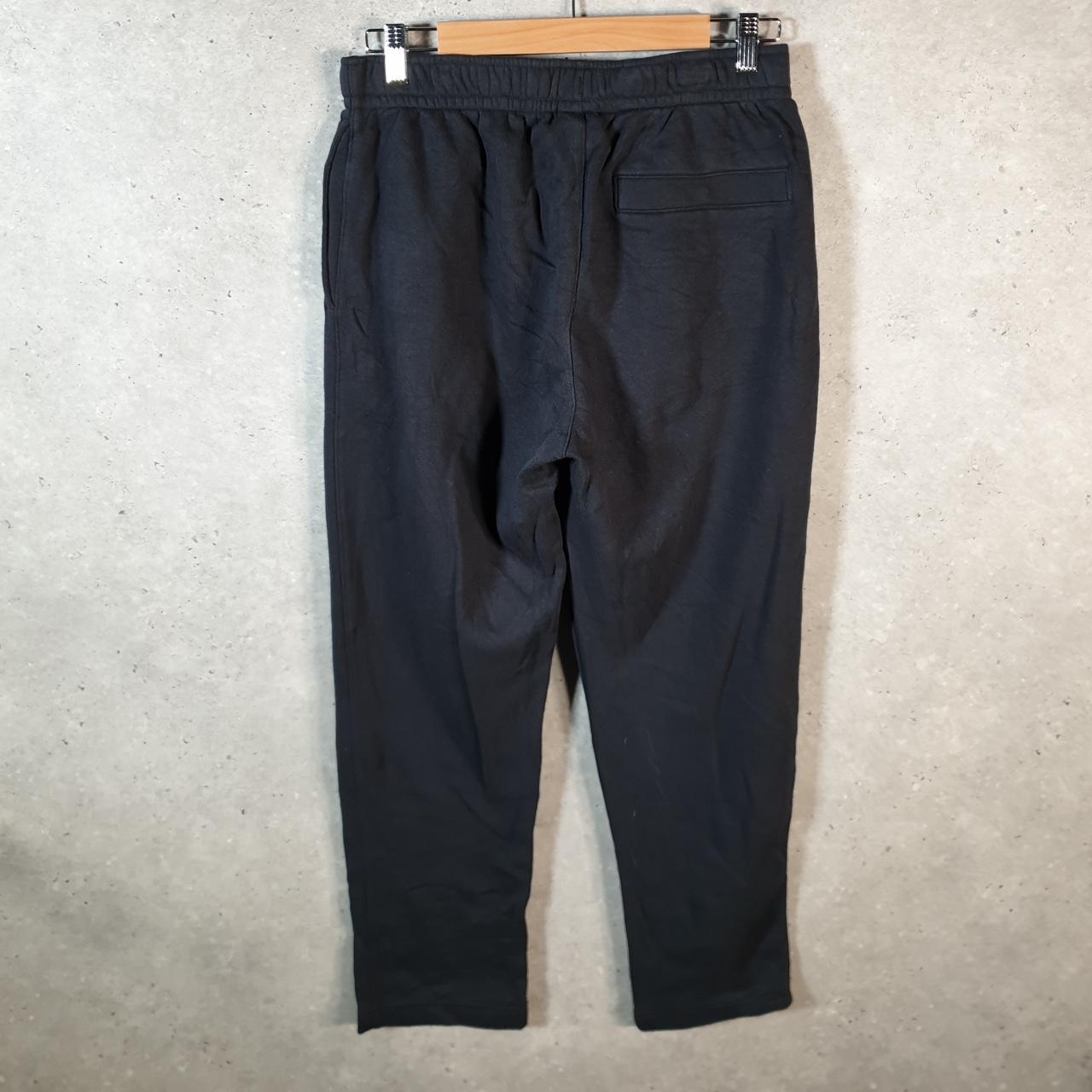 Vintage Nike Club Sweatpant Joggers Mens Medium Black Swoosh Sports Tracksuit Big Fish Vintage