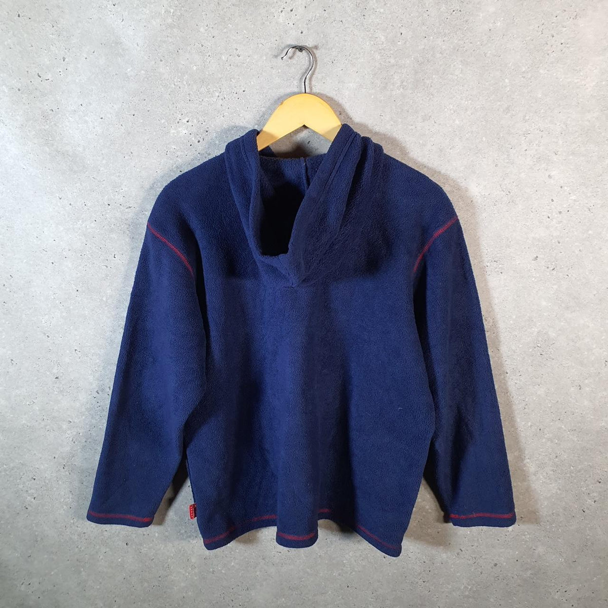 Coca Cola Bottle Fleece Full zip Hoodie Womens Medium Blue Embroidered Logo