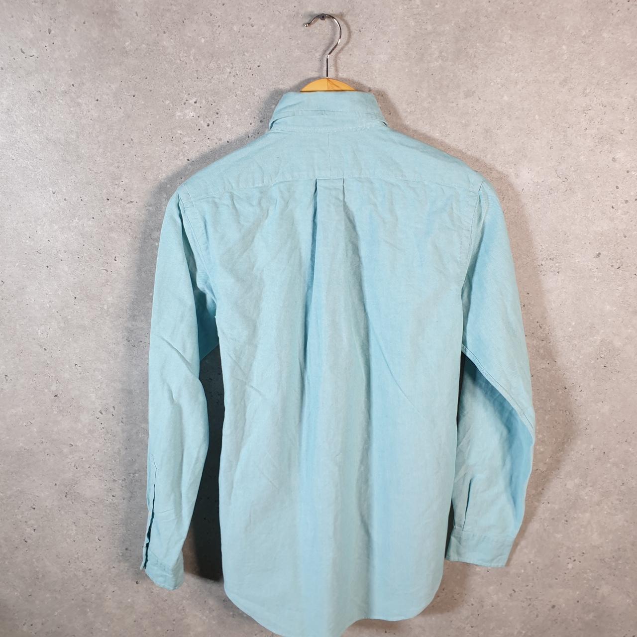 Vintage Ralph Lauren Button Down Shirt Men’s XS XSmall Blue Classic Fit Cotton Pony Big Fish Vintage