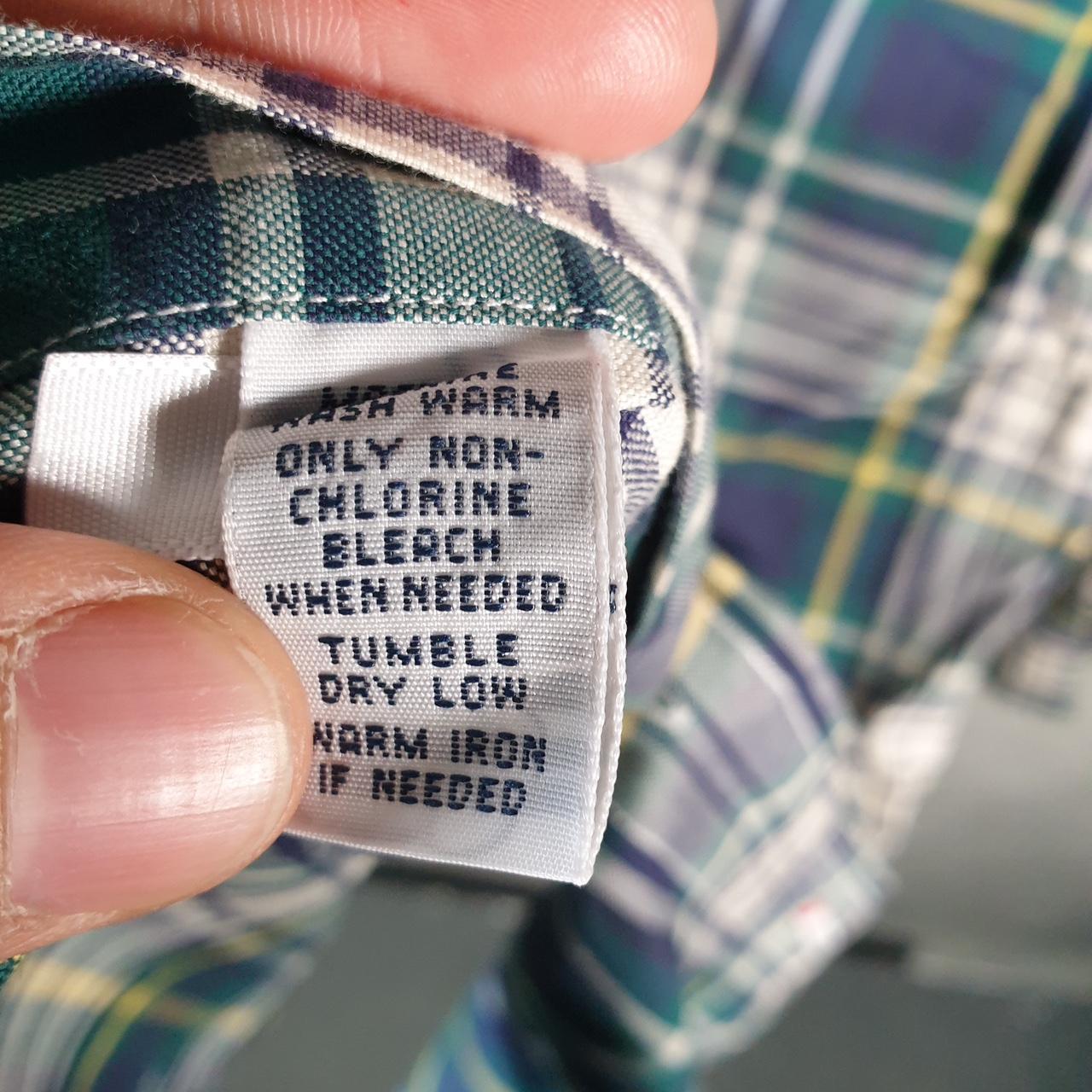 Vintage Ralph Lauren Button Down Shirt Men’s XL Green Checkered Classic Fit Cotton Pony Big Fish Vintage