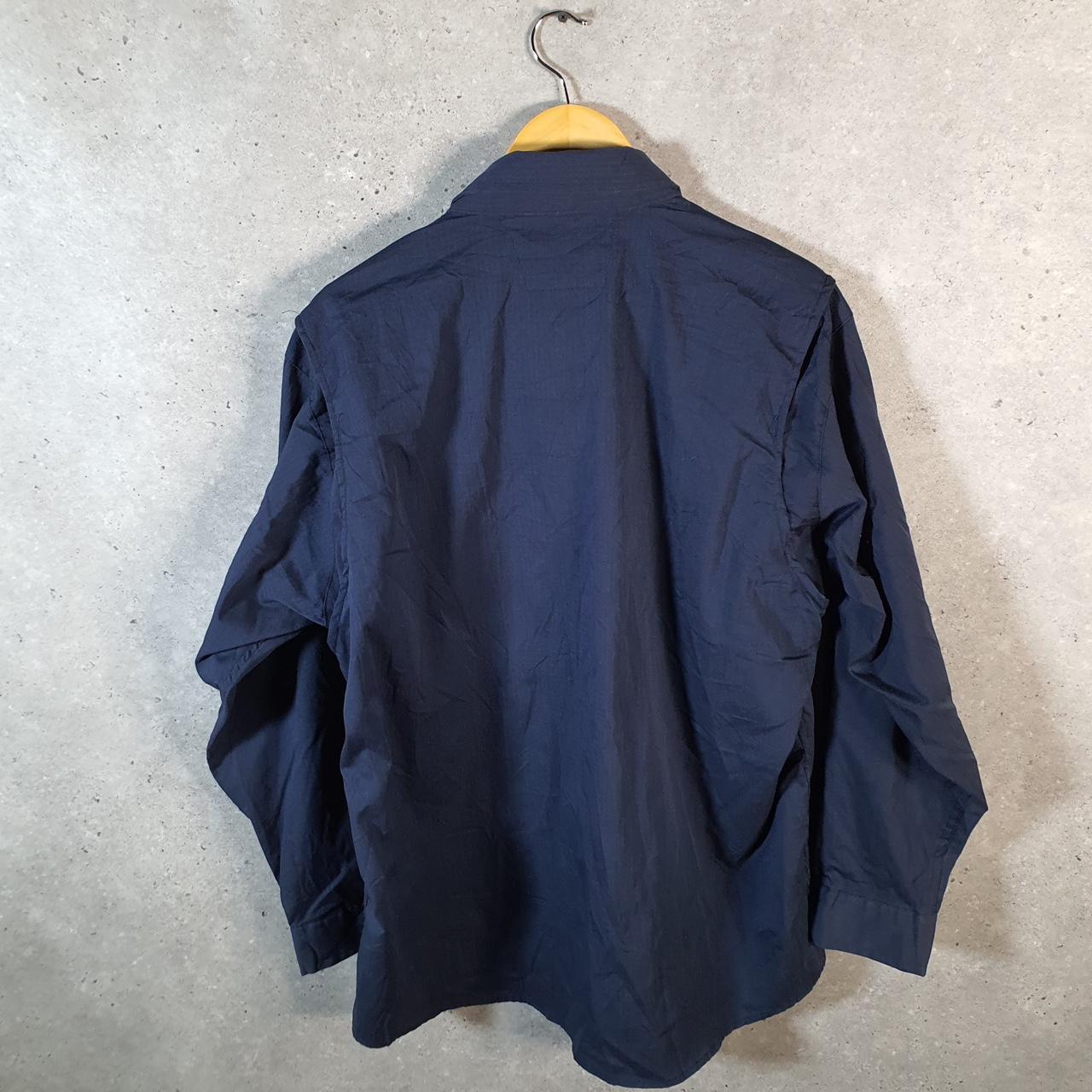 Vintage Carhartt Shirt Button Down Mens XL Navy Blue Long Sleeve Relaxed Fit