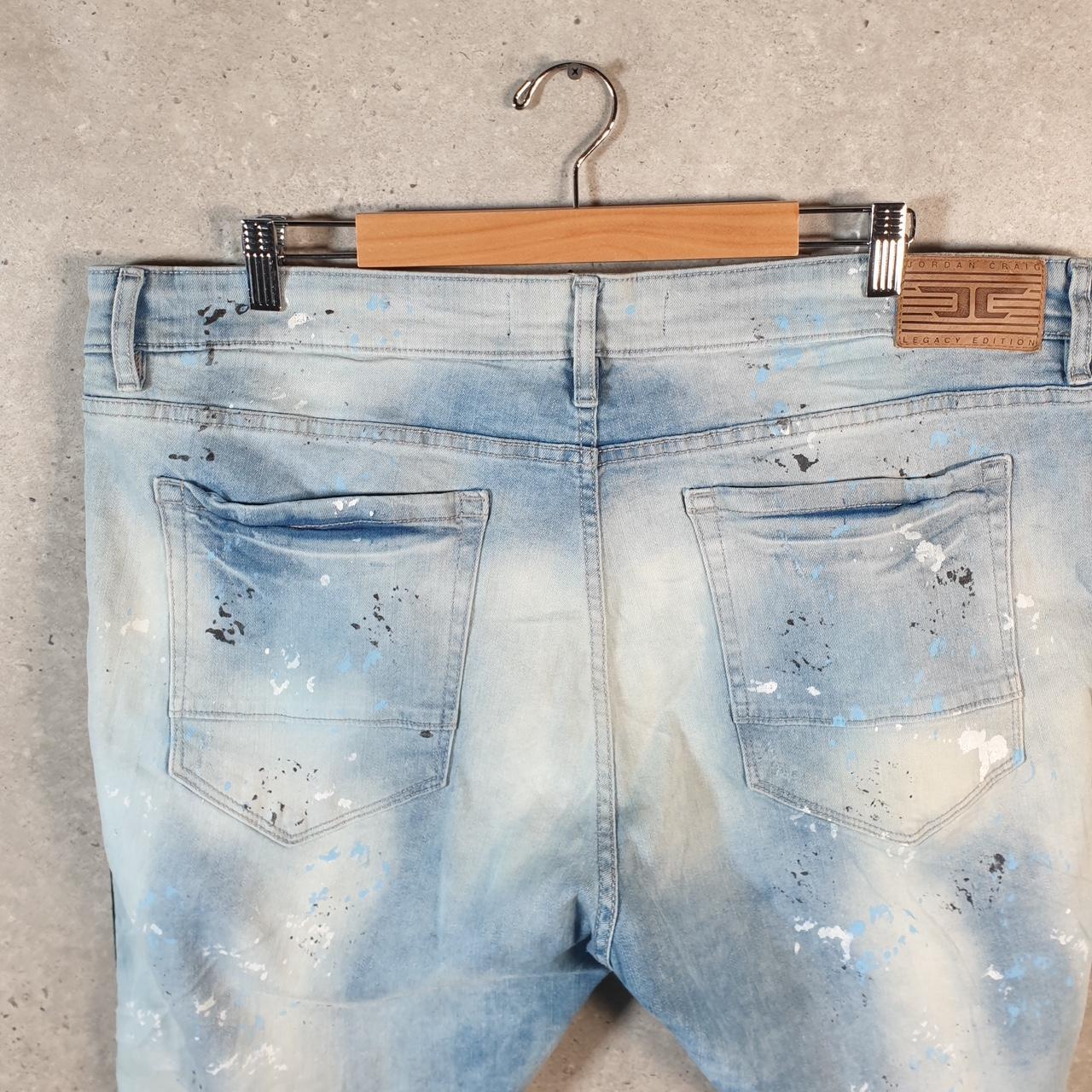 Vintage Jordan Craig Baggy Y2K Hip Hop Jorts Shorts Mens W40 Blue Denim USA