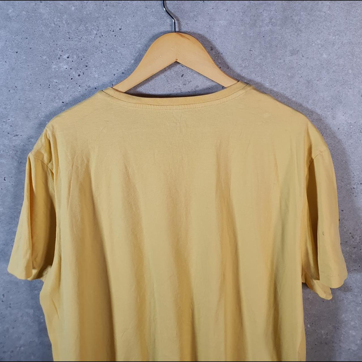 Vintage Ralph Lauren Polo T Shirt Men’s XL Yellow Embroidered Pony Classic Fit C9105
