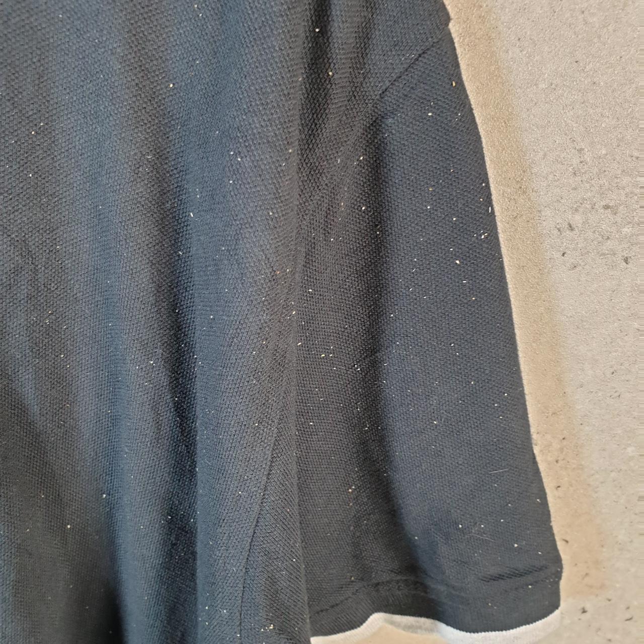 Vintage Tommy Hilfiger Spellout Crest Badges Polo Shirt Men’s Large Black Embroidered