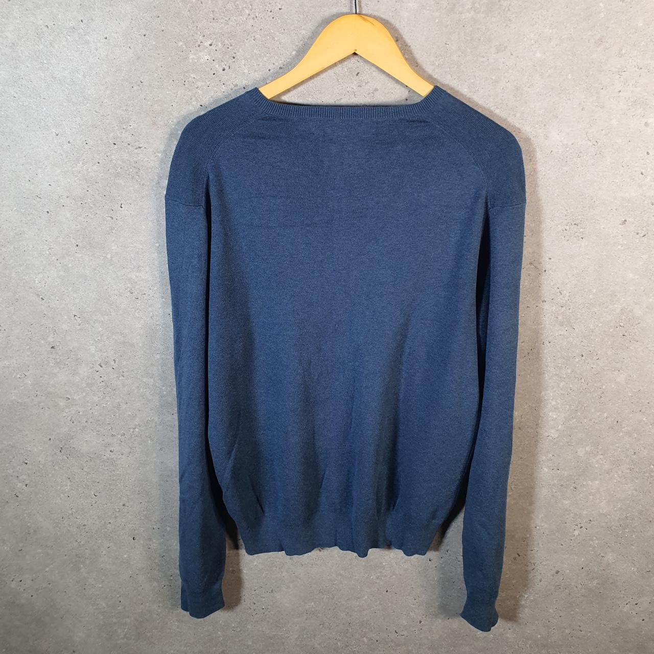 Vintage Ralph Lauren Polo Sweatshirt Men’s Medium Blue Cotton Pullover Pony