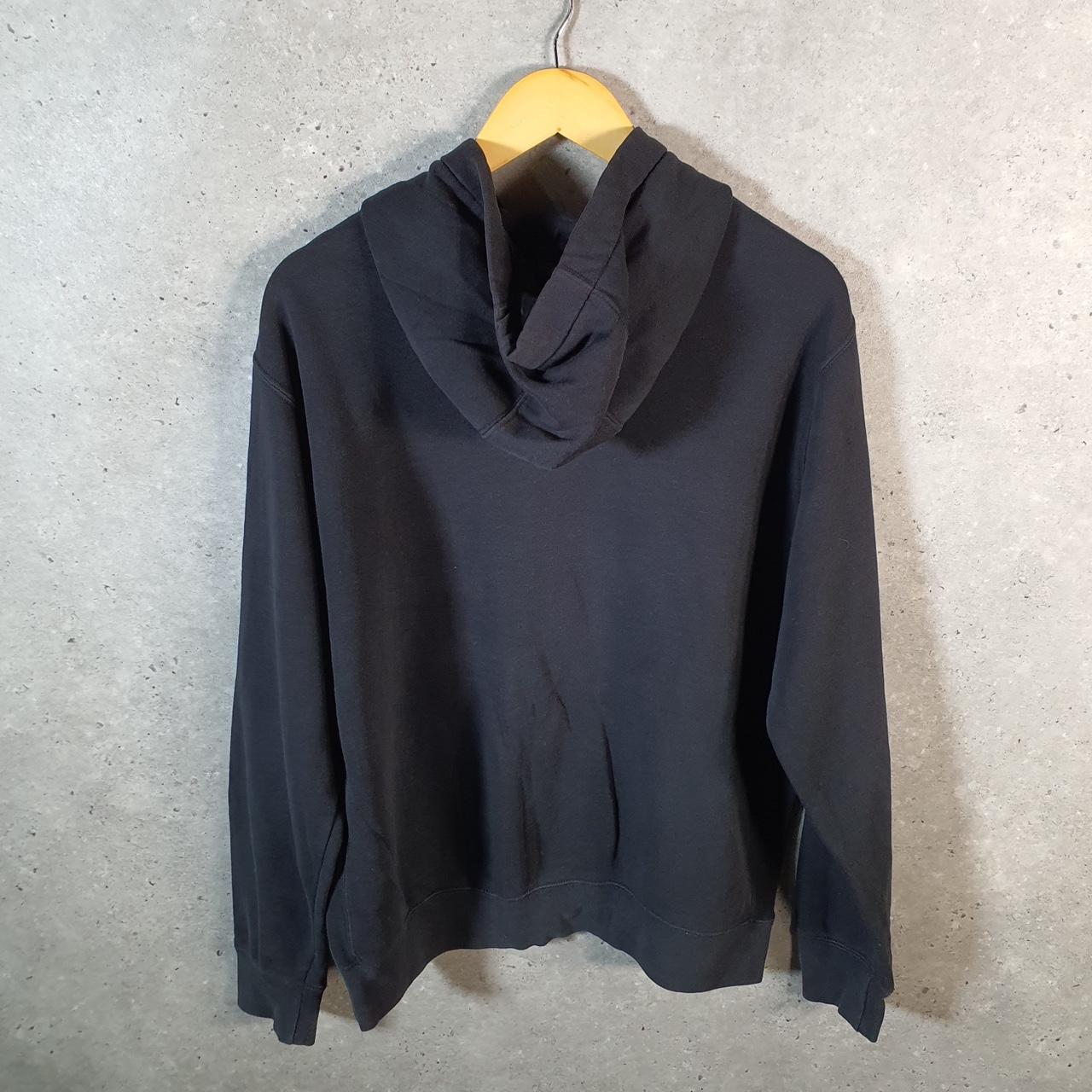 Vintage Nike Club Embroidered Hoodie Men’s Medium Black Swoosh Y2K Pullover