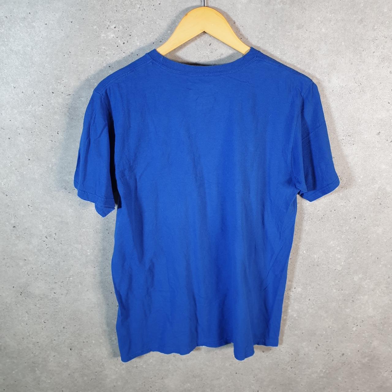 Vintage Adidas Go To Tee T Shirt Men’s Medium Blue Three Stripes Logo Athletic