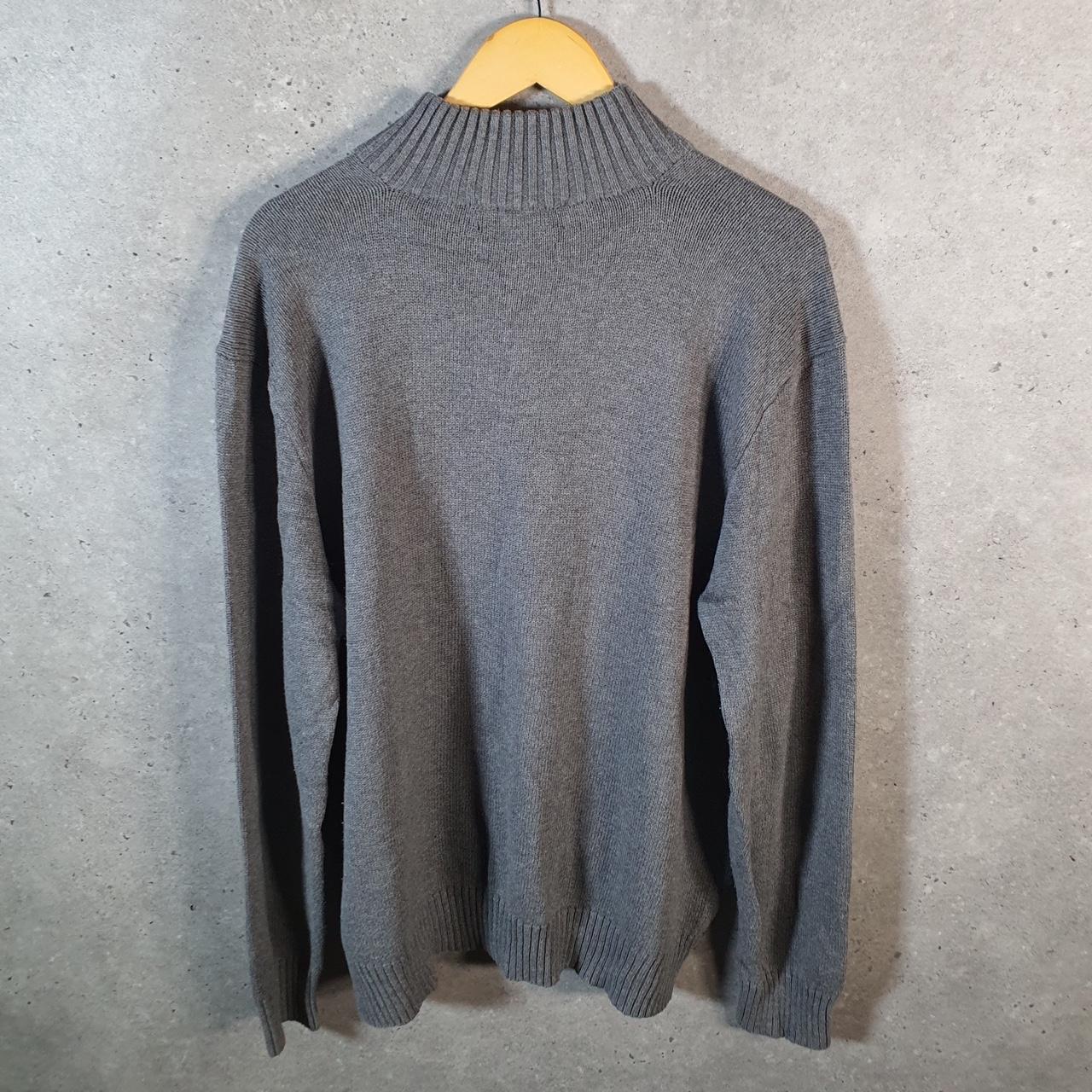 Vintage Ralph Lauren Polo Sweatshirt Men’s 2XL Grey Cotton 1/4 Button Pullover Pony