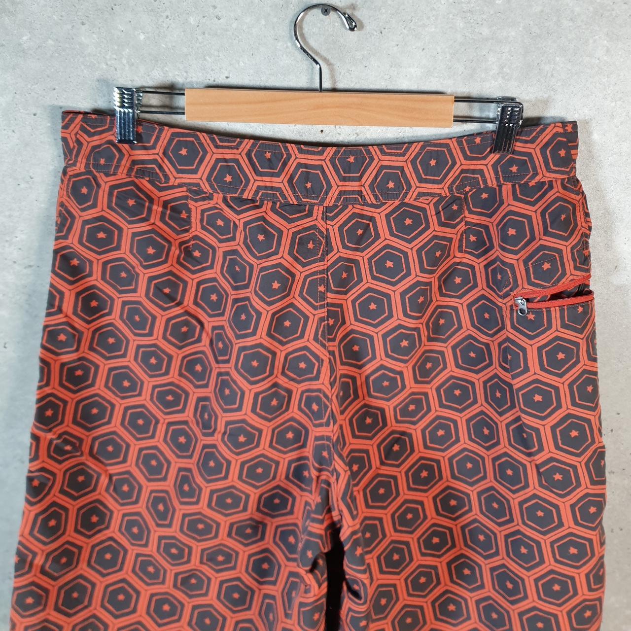 Vintage Patagonia Baggies Shorts Jorts Cargo Mens W34  Orange All Over Print Cotton A4773