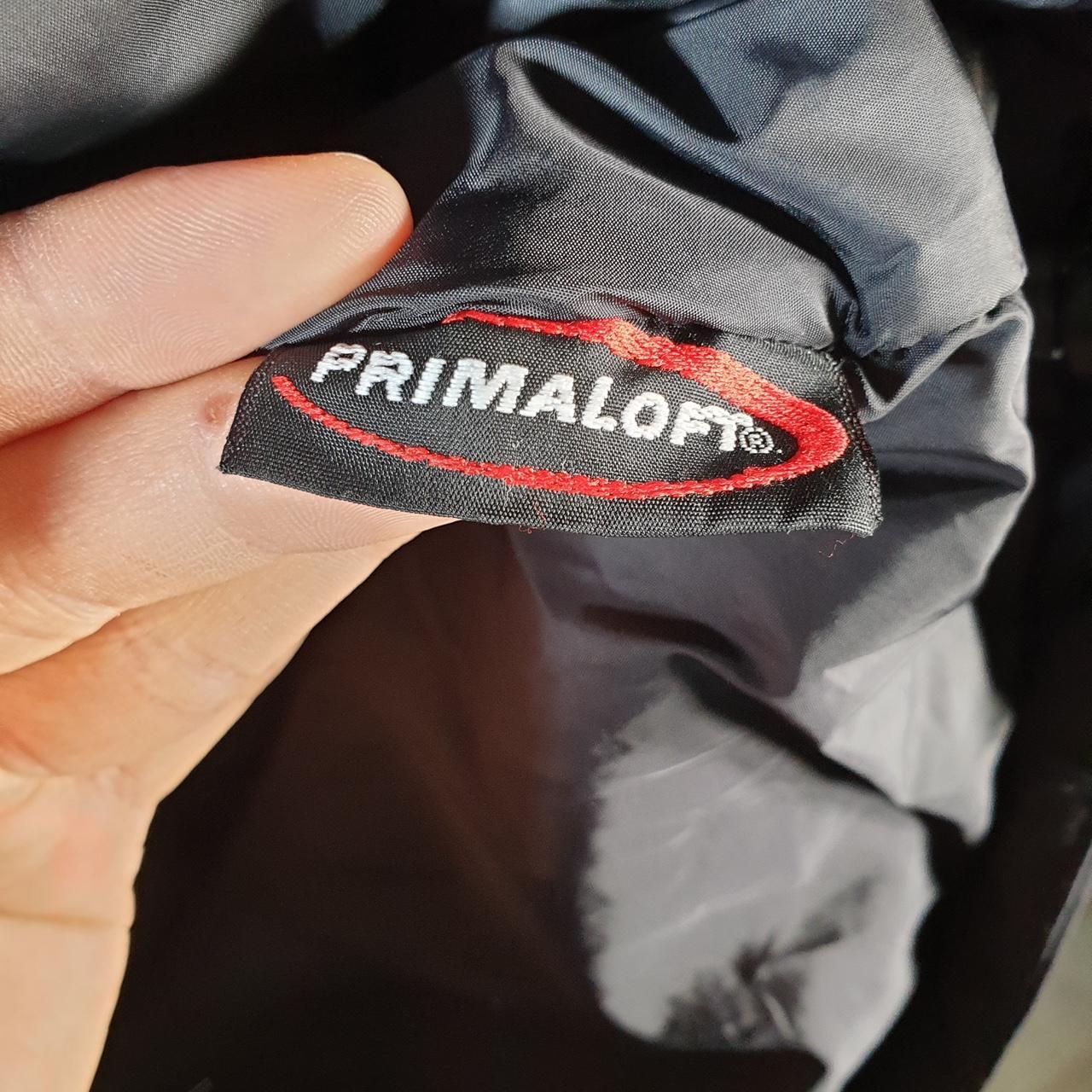 Vintage L.L. Bean Primaloft Nylon Jacket Womens XL Black Hooded Waterproof