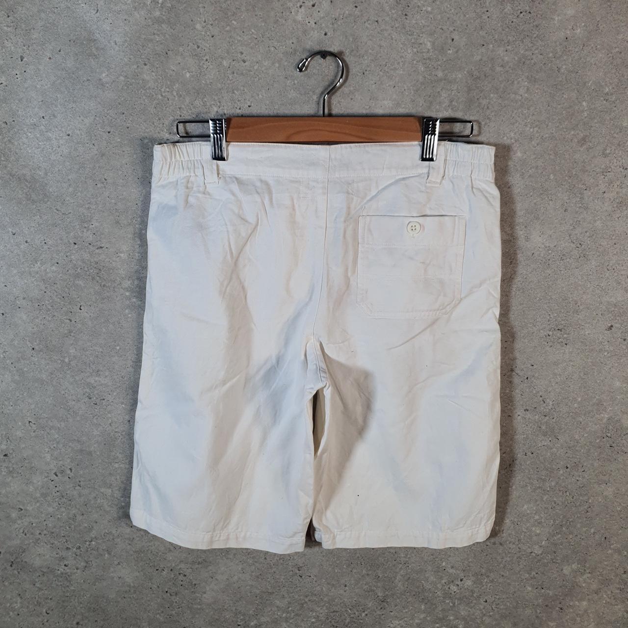 Vintage Ralph Lauren Polo Shorts Jorts Chino Cargo Womens W30 White Baggy Cotton