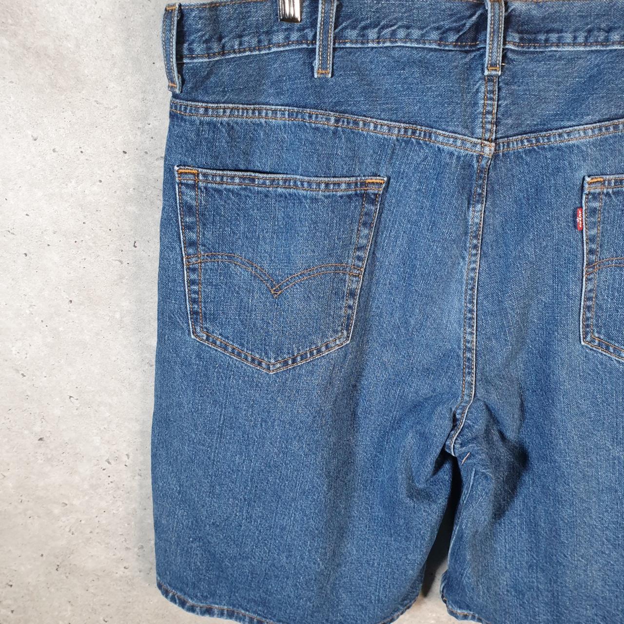 Vintage Levi’s 550 Baggy Shorts Jorts Cargo Men’s W42 Blue Relaxed Denim