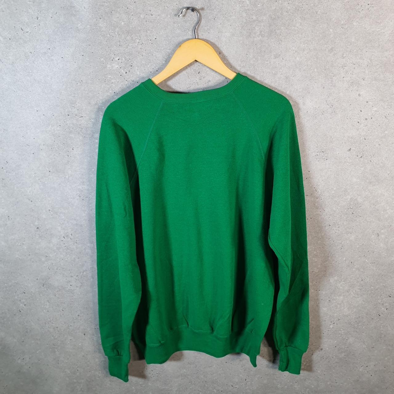 Vintage Lee Midweight Sweatshirt Men’s XL Green USA Arc Downriver Spellout