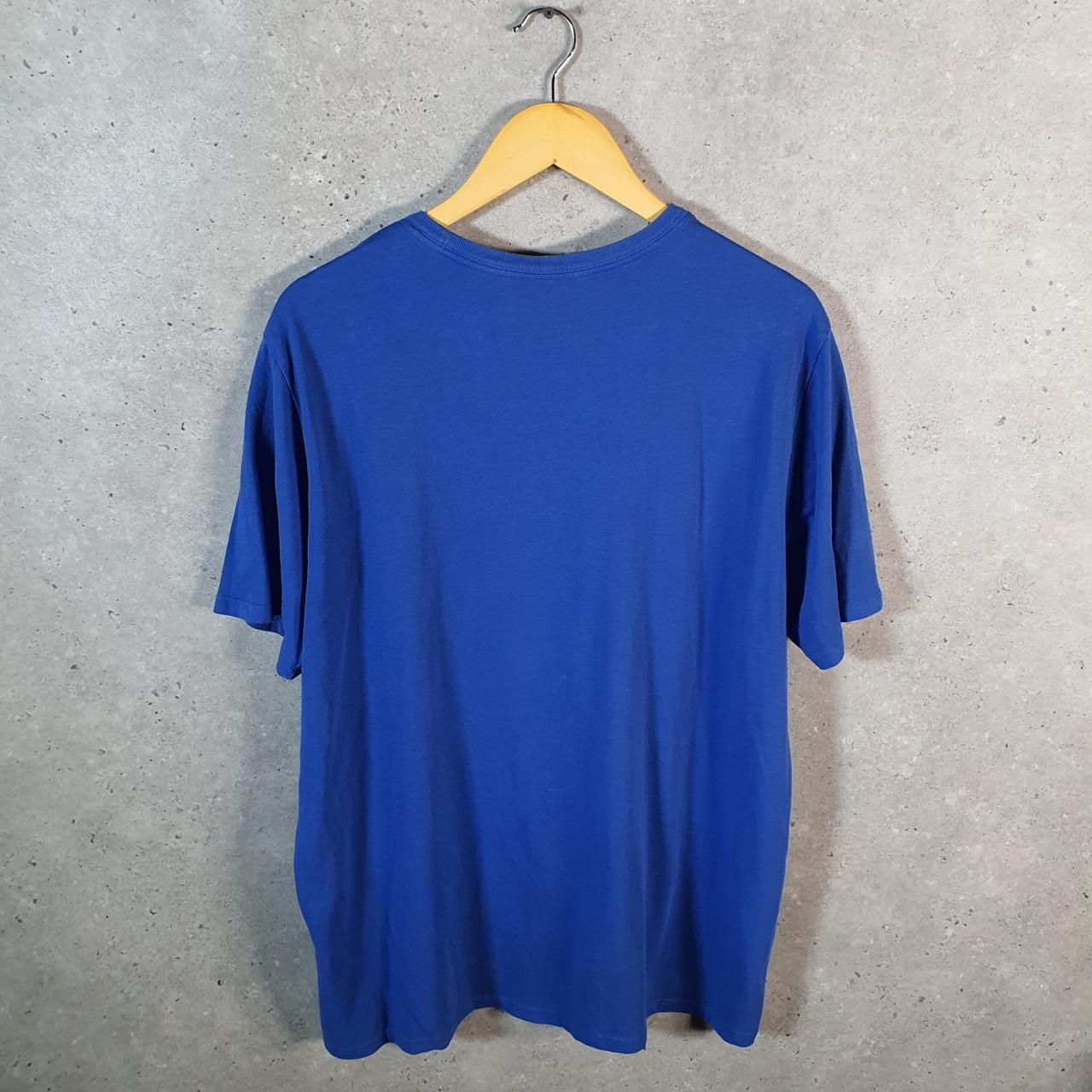 Vintage Nike Dri Fit Spellout T Shirt Men’s XL Blue Logo Swoosh Athletic