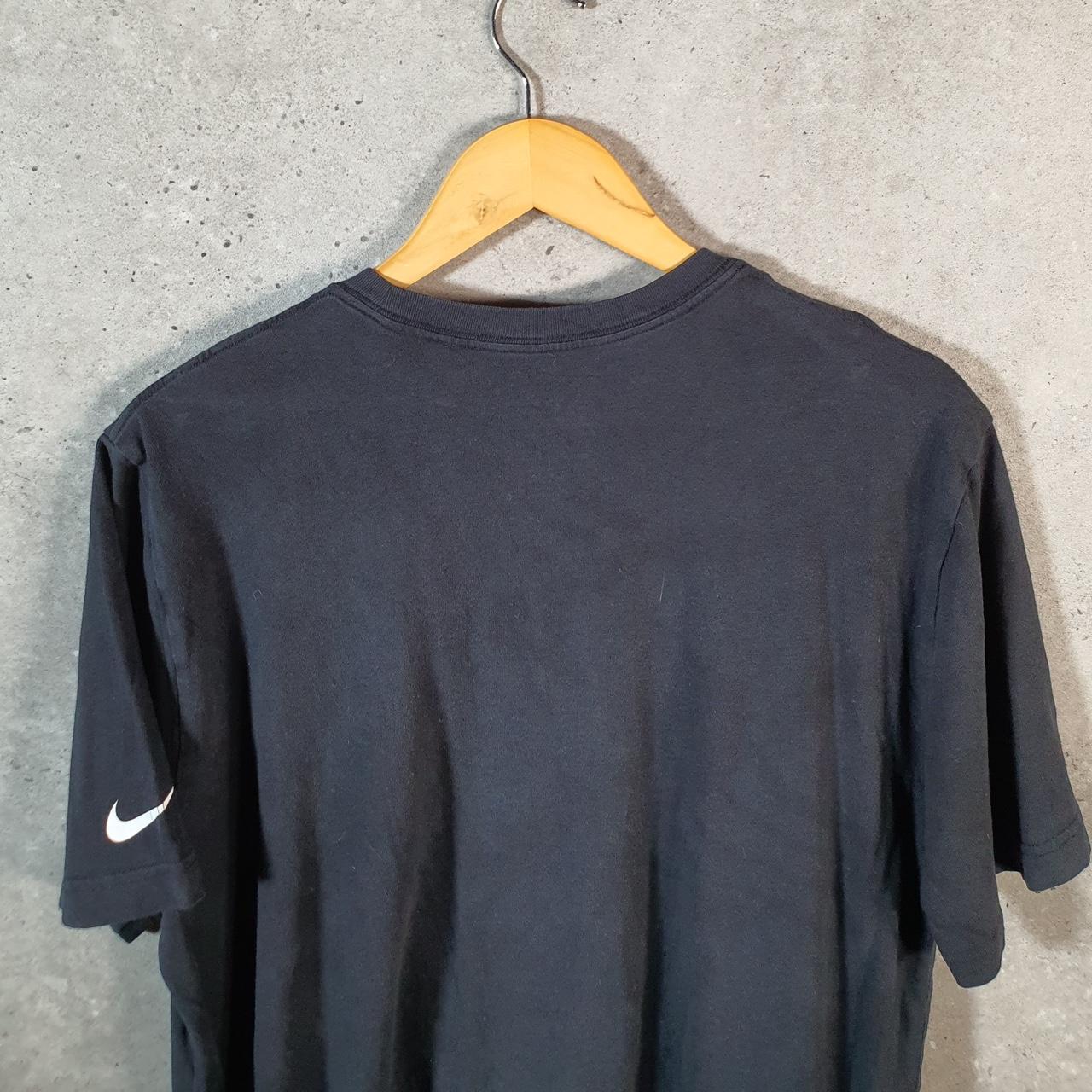 Vintage Nike Spellout T Shirt Men’s Large Black Printed Single Swoosh Logo Athletic Big Fish Vintage