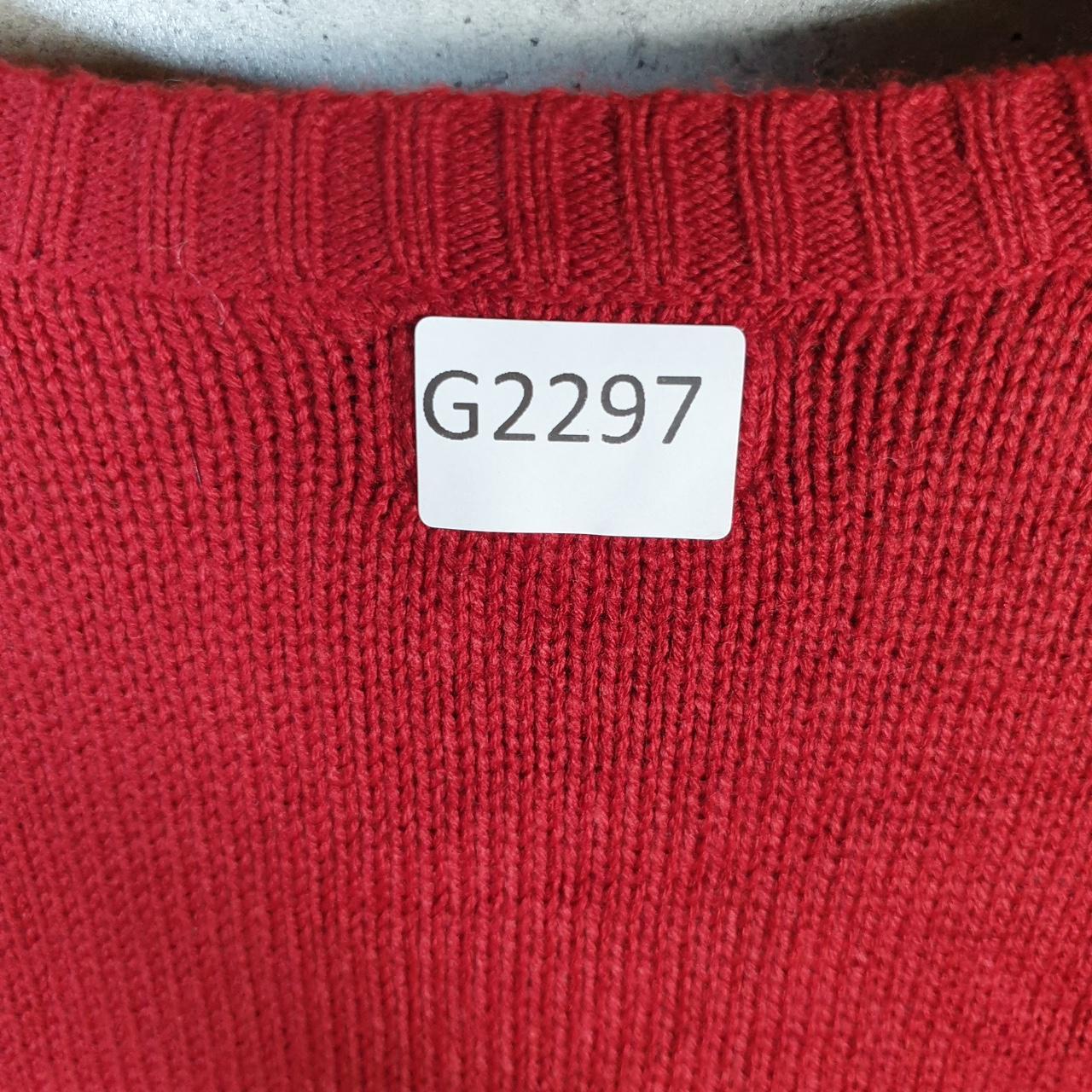 Vintage Arizona Jean Company Knit Sweater Men’s Large Red Y2K Pullover Casual