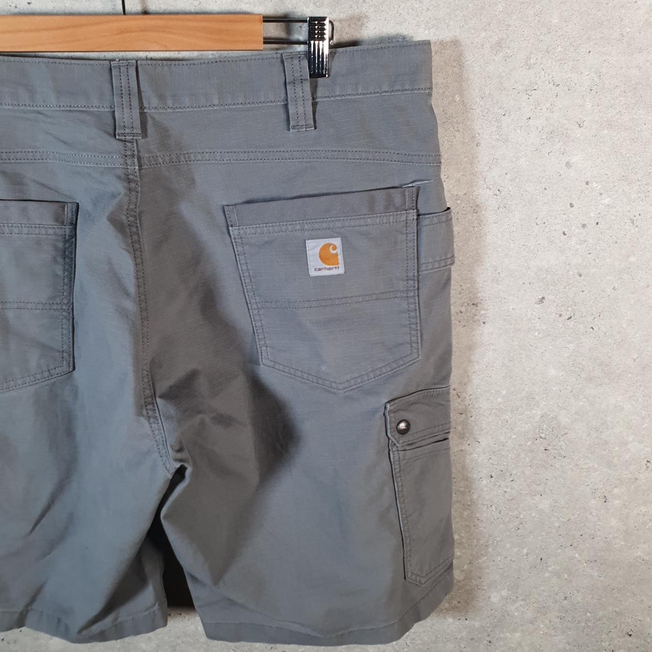 Vintage Carhartt Baggy Carpenter Shorts Jorts Cargo Men’s W38 Grey Relaxed Fit Workwear