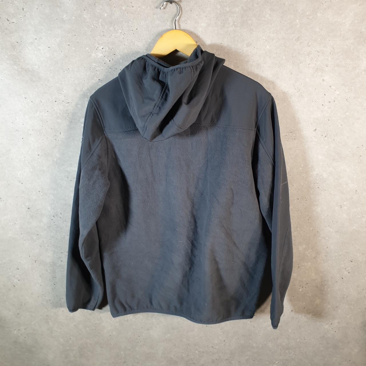 Reebok Full Zip Fleece Hoodie Mens Medium Grey Embroidered Logo