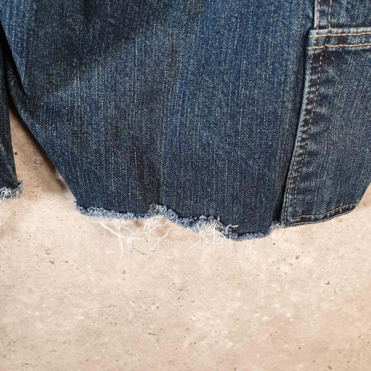 Vintage Dickies Baggy Denim Jean Shorts Jorts Cargo Mens W34 Blue Loose Fit