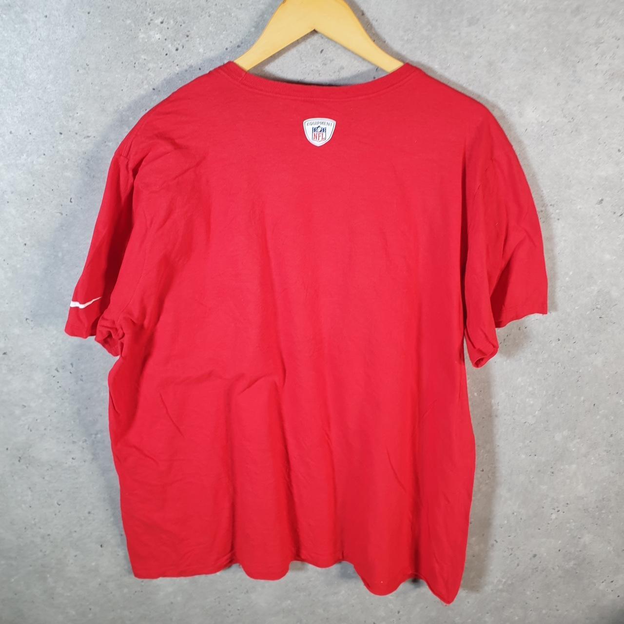 Vintage Nike NFL Tampa Bay Buccaneers T Shirt Men’s XL Red Logo Printed Swoosh Athletic